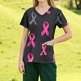 thumbnail image 2 of NAMTYQX Womens Scrub Tops Stretchy Plus Size Short Sleeve Shirts for Women Dark Gray Size 4XL, 2 of 4