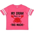 thumbnail image 3 of Inktastic My Gram Loves Me Grandchild Boys or Girls Toddler T-Shirt, 3 of 5