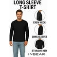 thumbnail image 3 of INGEAR Men's Ultra Soft Casual Base Layer Long Sleeve T-Shirt - Crewneck, Lightweight Polyblend Jersey, 3 of 7