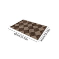 thumbnail image 4 of Checkered Easy Jute Indoor Outdoor Rug, 16‘’x24‘’ Area Rugs for Living Room Nature Large Dining Room Carpet, Washable Non Slip Indoor Outdoor Carpet for Home Office Bedroom Backyard Patio, 4 of 6