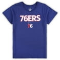 thumbnail image 2 of Women's Fanatics Royal/Heather Gray Philadelphia 76ers Plus Size T-Shirt & Shorts Combo Set, 2 of 3