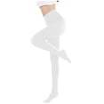 thumbnail image 2 of Gibobby Stockings For Women Women's Tights Solid Color Stretchable High Waist Footed Pantyhose Stockings stockings for women with design(One Size,White), 2 of 4