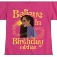thumbnail image 3 of Disney - Wish - Believe Birthday Wishes - Toddler and Youth Girls Fitted Short Sleeve T-Shirt, 3 of 5