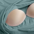 thumbnail image 4 of Built In Bra T Shirt for Womens Padded Long Sleeve Tops Active Blouses Soft Pajama Casual Shirts for Workout plus Size Thermal Tops for Women Thumb Holes Men Long Men Thermals Top and Bottom, 4 of 7