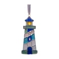 thumbnail image 2 of ToyKingdee Sea Glass Lighthouse Ornament,Handmade Holiday Decorations,Lighthouse Glass Christmas Tree Ornament, 2 of 7