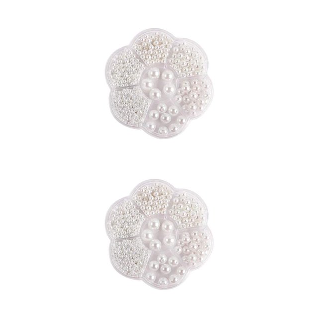 fastboy 1150 Pcs/Ensemble Perles Durables pour Rendre Facile à Enfiler Grand Application Pas Facile Blanc 2Ensemble