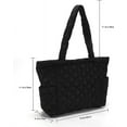 thumbnail image 6 of CoCopeaunt Quilted Tote Bags for Women Lightweight Puffer Padding Shoulder Bag Large Nylon Tote Handbag Zipper Closure, 6 of 6