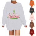 thumbnail image 4 of Futezty Christmas Sweatshirts for Women Novelty Funny Xmas Graphic Pullover Shirts Cute Crewneck Holidays Tops, 4 of 5