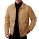 thumbnail image 2 of Ceisia Men's Turndown Collar Functional Pockets Solid Gift Color Jacket - 50%Wool-50%Polyester for Daily & Outdoor Wear, 2 of 9