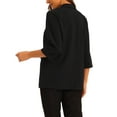 thumbnail image 3 of INSPIRE CHIC Work Office Stretch Blazer for Women's Lapel Collar Dressy Casual Suit Jacket, 3 of 5