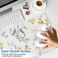 thumbnail image 4 of Long Mouse Pads for Desk,Pioneer Flower Floral Print Pattern Desk Mats on Top Of Desks, Desk Mouse Pad Extra Large with 3mm Non-Slip Base and Stitched Edge for Gaming,Office,Work,Home 31.5"x11.8", 4 of 6