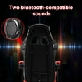 thumbnail image 3 of Zksm Gaming Chair with Speakers Lights Footrest Video Game Chair Bluetooth RGB Height Adjustable Ergonomic Computer Office Desk Chair Black Red, 3 of 9