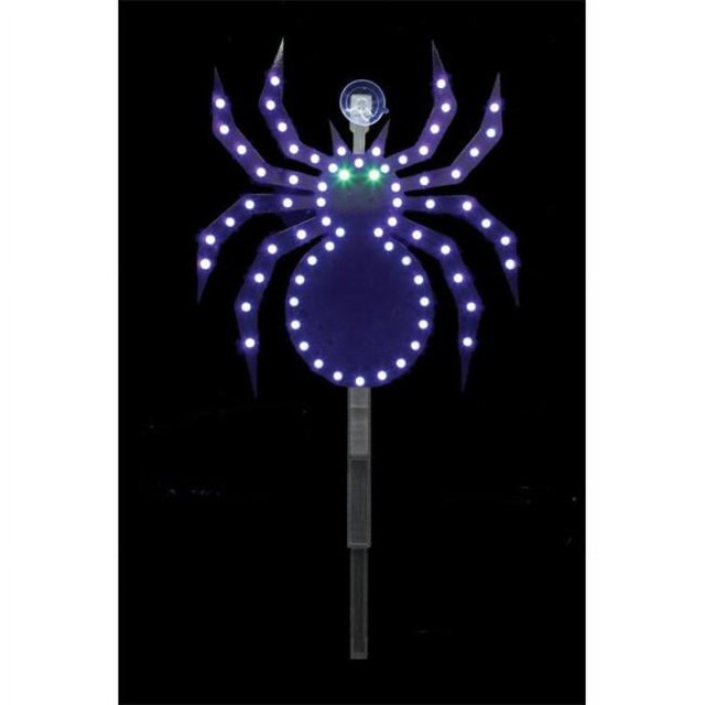 Santas Best 7407391U 12 in. Halloween LED Spider Stake