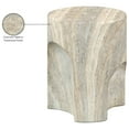 thumbnail image 2 of Meridian Furniture Olira Travertine Concrete Indoor / Outdoor End Table, 2 of 10