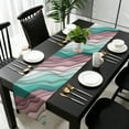 thumbnail image 3 of Green Ombre Table Runner 60 Inches Long, Modern Geometric Abstract Dark Red Cream Kitchen Coffee Dining Table Decoration for Home Party Birthday Wedding Home Decor 13x60 Inches, 3 of 8