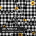 thumbnail image 4 of Buffalo Plaid Tablecloth Black and White Checkered Tablecloth Washable Reusable Pumpkin Sunflower Tablecloth Round 60 Inch for Home Party Dinner Kitchen Dining Table Decor, 4 of 6