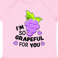 thumbnail image 4 of Inktastic Im So Grapeful for You with Cute Grapes Boys or Girls Baby Bodysuit, 4 of 5