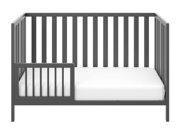 Guardrail on Both Sides Fits Standard-Size Toddler Mattress Meets or Exceeds All Federal Safety Standards Not Included Storkcraft Mission Ridge Toddler Bed Gray Pine & Composite Construction 