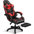thumbnail image 6 of COCOKUN Gaming Chair with Adjustable PU Leather Seat, Flip-Up Armrests, and Swivel Design, Perfect for Home Office, Gaming, or Entertainment – Ideal for Adults, Kids, and Gamers, Grey/Black, 6 of 7