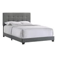 thumbnail image 1 of Pemberly Row Modern Fabric Queen Upholstered Bed in Gunmetal Gray, 1 of 2
