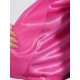 thumbnail image 5 of CHAQUETA DE MUJER INSPIRE CHIC, FAUX LEATHER, CORTA, SIN COLLAR, ABIERTO EN FRONTAL, CHAQUETAS DE MOTO BIKER PU, TALLA M, ROSA FUCSIA, 5 of 6