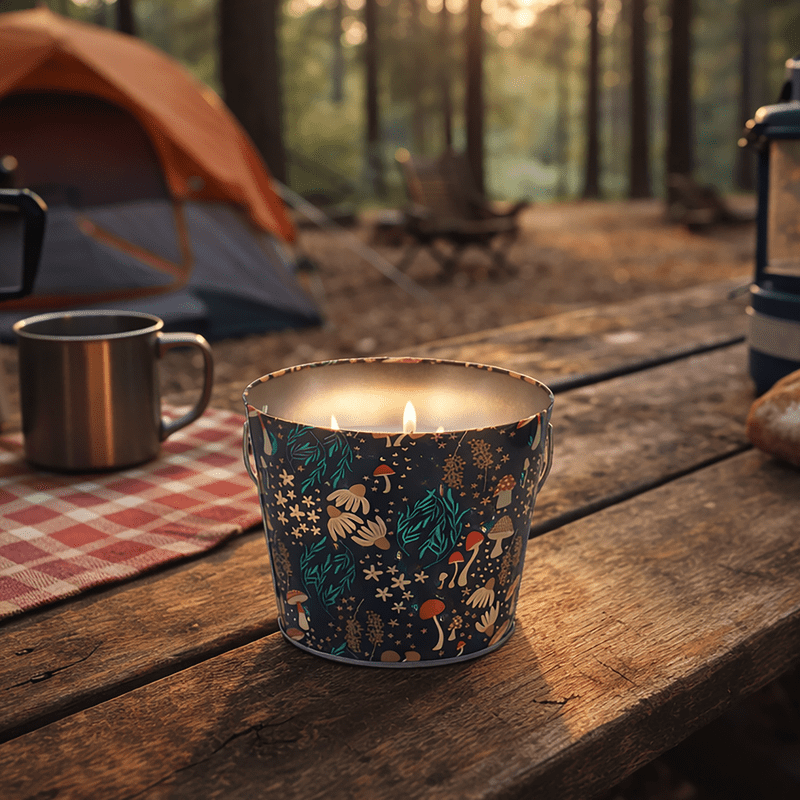 Mainstays Outdoor Citronella Candle - 24oz Metal Bucket | Repels Mosquitoes | Triple Wick | Up to 40 Hours Burn Time