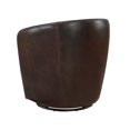 thumbnail image 5 of Luxury Bronze Leather Swivel Accent Chair - 31" Modern Living Room Furniture | Top Grain Leather, Solid Wood, 360° Swivel - Home Office, 5 of 7