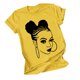 thumbnail image 1 of Tops de Manga Corta de las Mujeres, Cuello Redondo Impreso, Camiseta de Manga Corta para las Mujeres, 1 of 3