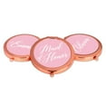 thumbnail image 4 of Koyal Wholesale Rose Gold Compact Mirror Maid of Honor Wedding Gift, Blush Pink, 1-Pack, 4 of 5