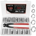 TRAHOO120PCS 5 Sizes PEX Clamps Kit with Plier, 1/2'', 3/4'', 3/8”, 5/