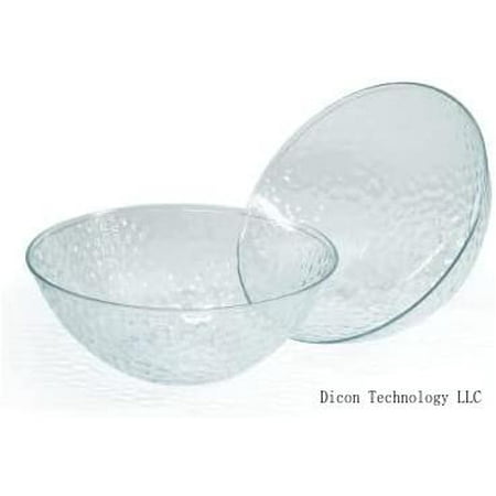 

OCCASIONS 40 Plates Pack Disposable Wedding Party Plastic Bowls (16 Oz Soup/Dessert Bowl Coastal Clear)
