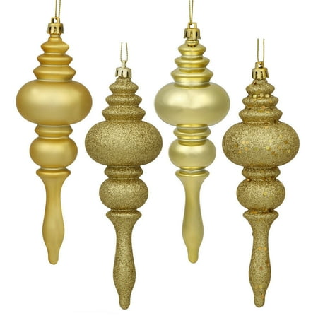 7" Gold Finial 4 Finish Asst 8/Bx