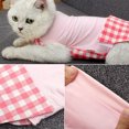 thumbnail image 2 of Plaid Cat Recovery Shirt Breathable Kitten Recovery Clothes Cat Recovery Suit, 2 of 10