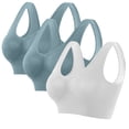 thumbnail image 1 of Fiudx Sujetador Deportivo Sin Costuras, Sujetador de Yoga Sin Aros con Almohadillas Extraíbles, Tejido Ligero y Cómodo, Diseño Transpirable, Uso Diario Informal, Moda de Verano para Mujer, Se Recomie, 1 of 4