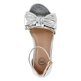 thumbnail image 4 of Wonder Nation Toddler, Little, and Big Girls Bow Heeled Sandals, 4 of 6