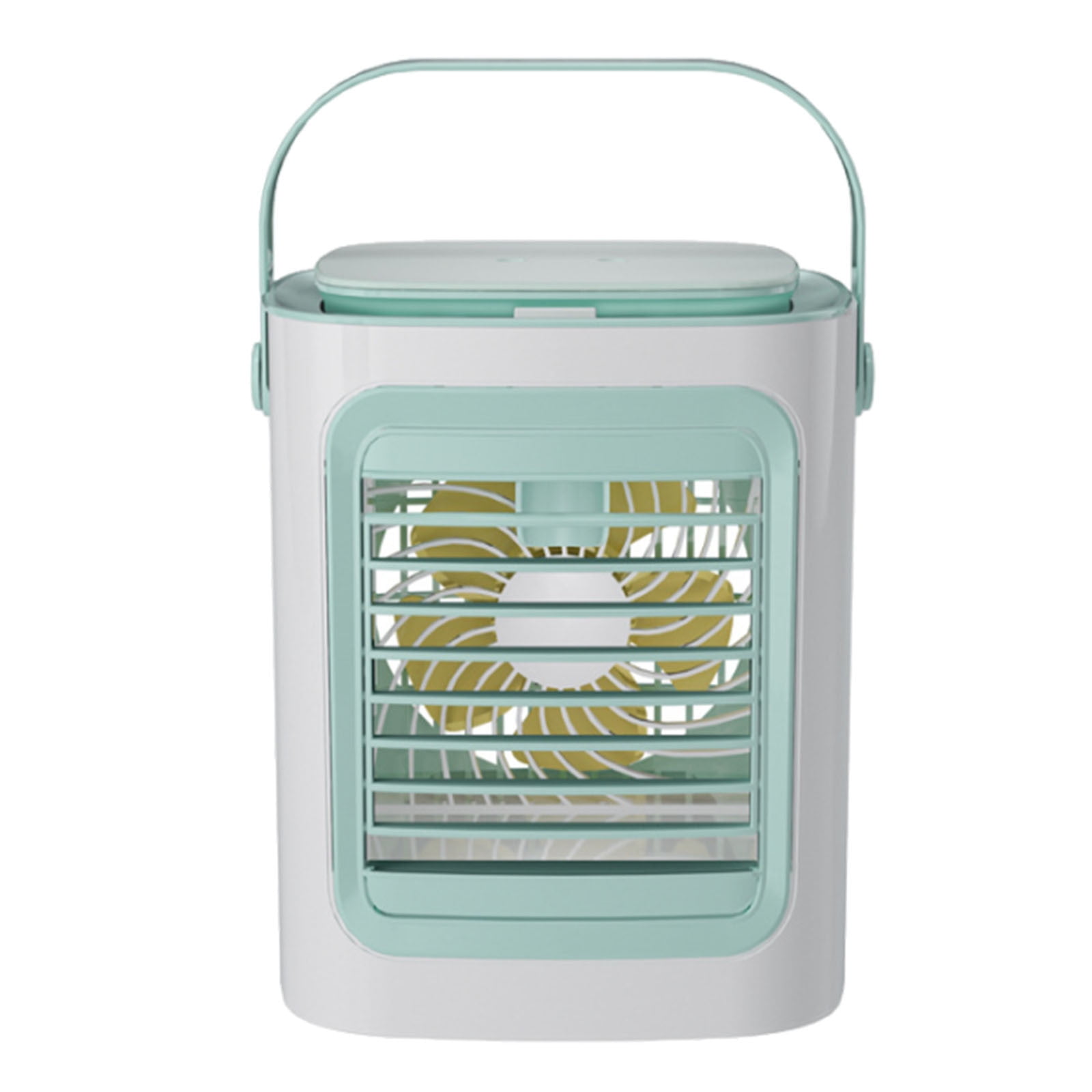 Portable Air Conditioner, 3-IN-1 Evaporative Air Cooler with Colourful Ambient Light, Personal Mini Desktop Cooling Fan for Room Kitchen Office RV Car
