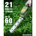 thumbnail image 2 of 21V Cordless Hedge Trimmer & Grass Shear, Electric 2-in-1 Bush Trimming Tool with 4.5"/8.5" Blades, 2 of 6