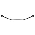 thumbnail image 1 of Unique Bargains Support de Rideau de Douche Extensible, Tringle de Rideau de Douche d'Angle en Acier Inoxydable en Forme de Diamant Sans Perçage, Taille Moyenne, Noir, 1 of 6