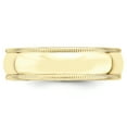 thumbnail image 3 of 10KY 6mm Milgrain Half Round Band Size 7.5 Size 7.5, 3 of 4