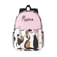 thumbnail image 1 of Disketp Cute Cats Mochila Escolar de 15 Pulgadas, Mochila Ligera para Estudiantes, Viajes y Trabajo, Cómoda y Resistente para el Uso Diario, 1 of 6