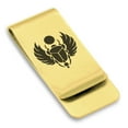 thumbnail image 1 of Stainless Steel Scarab Good Luck Charm Classic Slim Money Clip Credit Card Holder, 1 of 2