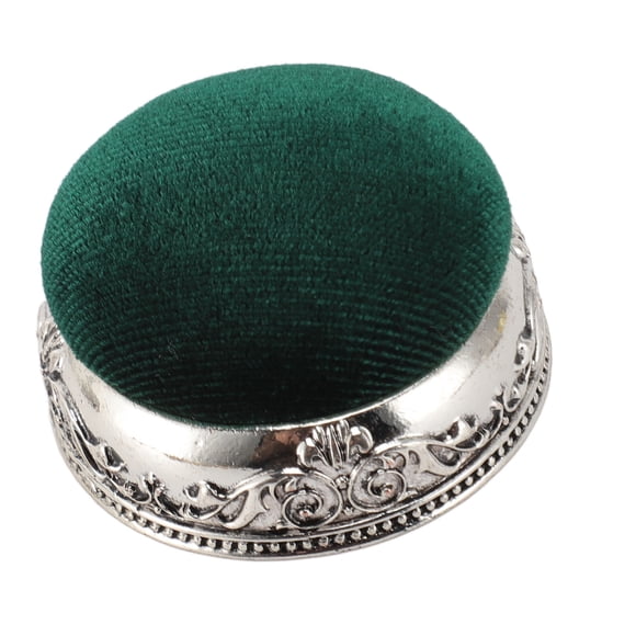 Cojín De Alfiler De Estilo Vintage Con Base De Metal Y 50 Agujas De Coser Accesorios De Costura Duraderos Para La Embarcación De Aguja De Bordado De Tejido