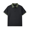 thumbnail image 4 of Mens Big & Tall Polo Shirts Short Sleeve Moisture Wicking Casual Athletic Golf Tennis Collared Shirts Size M-4XL Black, 4 of 7