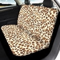 thumbnail image 4 of Uourmeti Leopard Print Car Seat Covers 3 PCS, Car Seat Covers Full Set Polyester Light Auto Accessories for Truck Trucks Sedans, 4 of 10