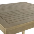 thumbnail image 3 of Porto Coastal 3-Piece Light Teak Acacia Wood Outdoor Bar Set, High-Top Patio Table & Woven Rope Chairs with Removable Beige Cushions, 3 of 7