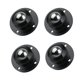 thumbnail image 1 of 4 Uds Ruedas Giratorias Baoblaze Autoadhesivas 360 Rotación Cub Negro, 1 of 6