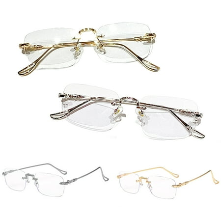 sunsanly Blue Light Blocking Glasses Unisex Large Frame No Brim Clear View Strong Hinge Transparent Eye Protection Clear Bluelight Glasses Spectacles Eyewear