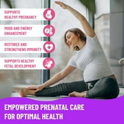 Mama's Select Prenatal Vitamins – Vegan, Allergen-Free, MTHFR-Safe with Methylated Folate & B Vitamins, Gentle on Digestion, Supports Healthy Fetal Development, Biotin-Free, Once Daily
