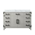 thumbnail image 2 of Laurel 48 in W x 22 in D White Oak Single Bath Vanity and Carrara Marble Top, 2 of 3