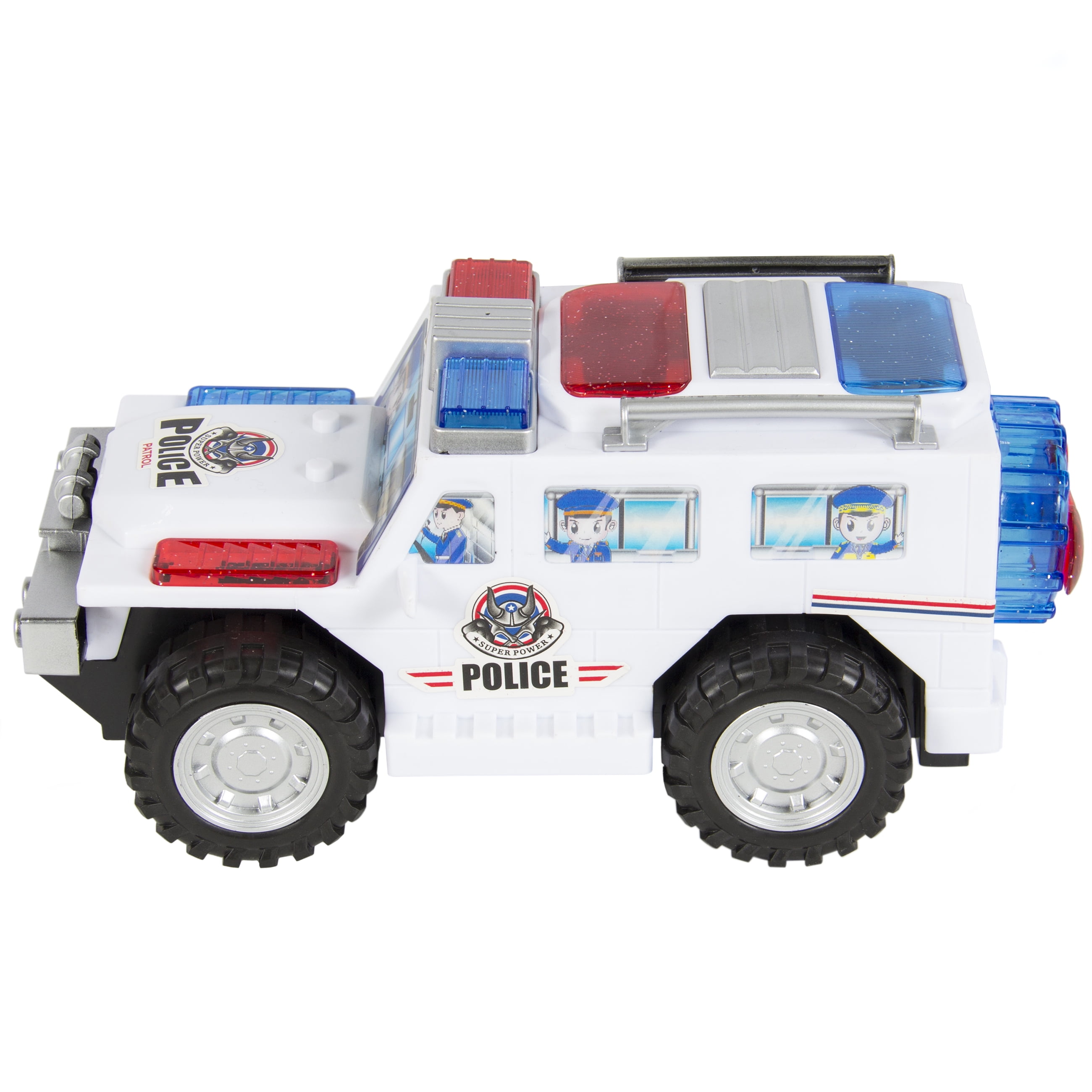 police car with siren toy